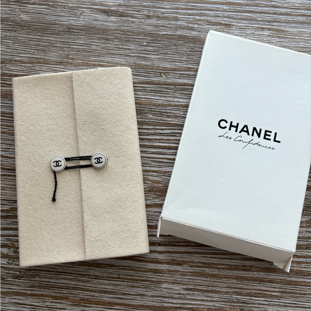 Chanel Beige Suede Buttoned Notebook from Italy